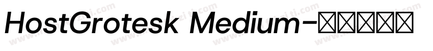 HostGrotesk Medium字体转换